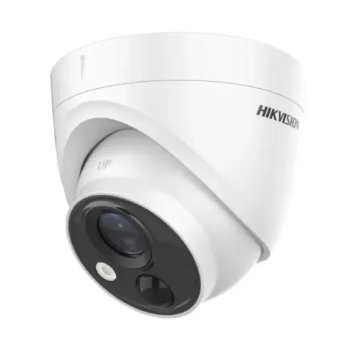 Hikvision DS-2CE71H0T-PIRLO 5MP PIR Fixed Turret Camera with Strobe Light